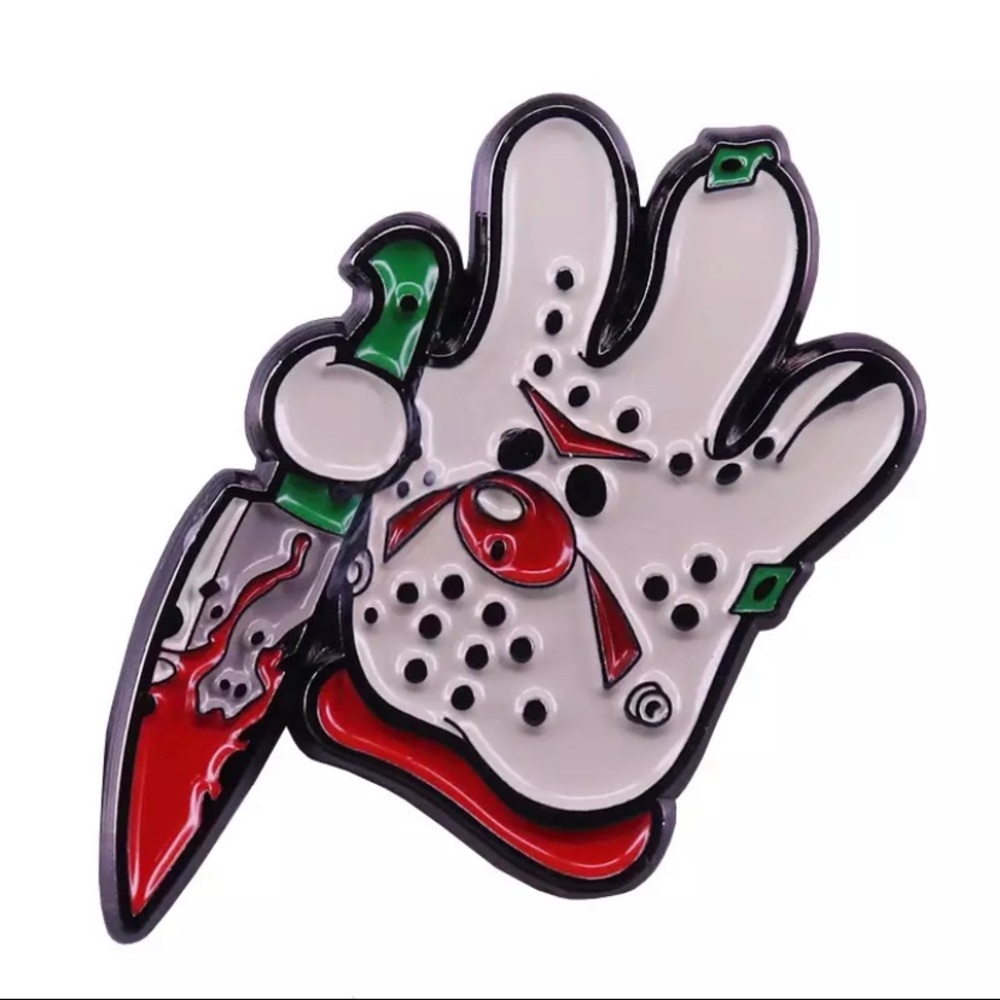 Killer Hamburger Helper Mashup Enamel Pin